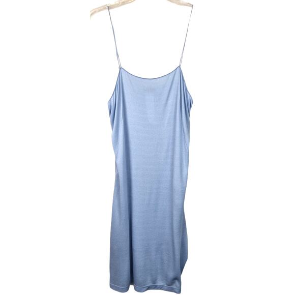 Akris Baby Pastel Powder Blue Slip Dress - Picture 2 of 6